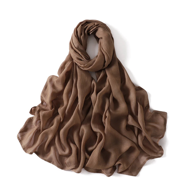 Muslim Hijabs Plain Shawls Soft Viscose Rayon Headscarf Islamic Turban