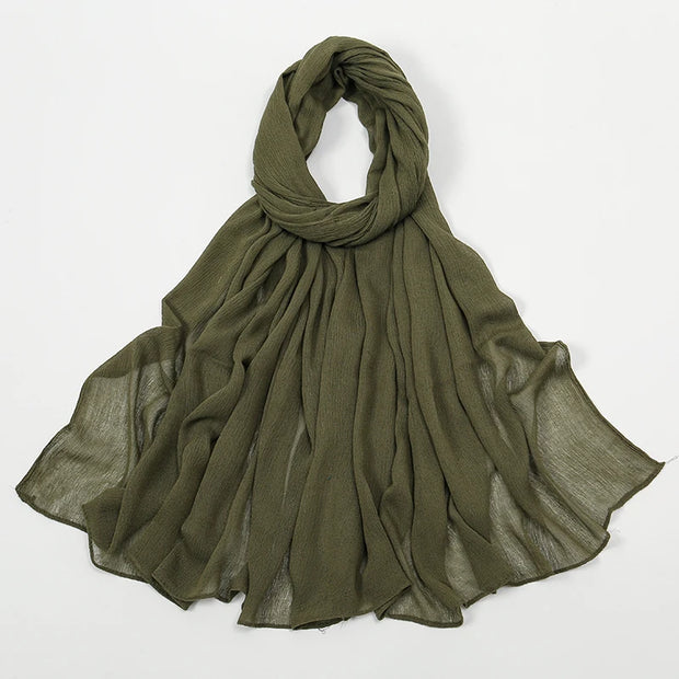 New Arrival  Hijab Women Muslim Scarf Shawls  Big Size Plain Islamic Turban