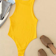 Solid Sexy Bodysuit Women Bodysuits Female 6 Color Green Slim Casual Bodysuit
