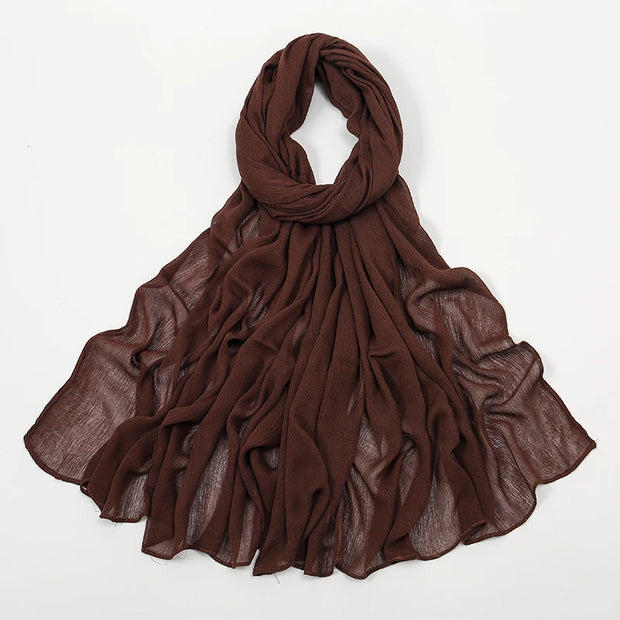 New Arrival  Hijab Women Muslim Scarf Shawls  Big Size Plain Islamic Turban
