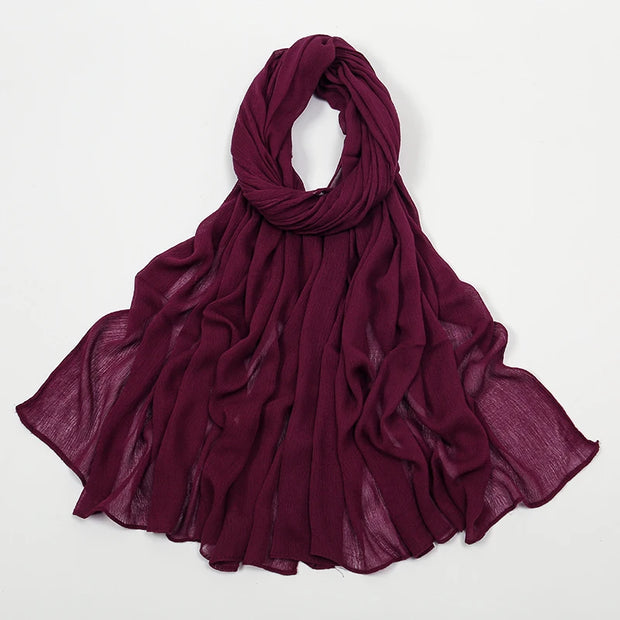 New Arrival  Hijab Women Muslim Scarf Shawls  Big Size Plain Islamic Turban