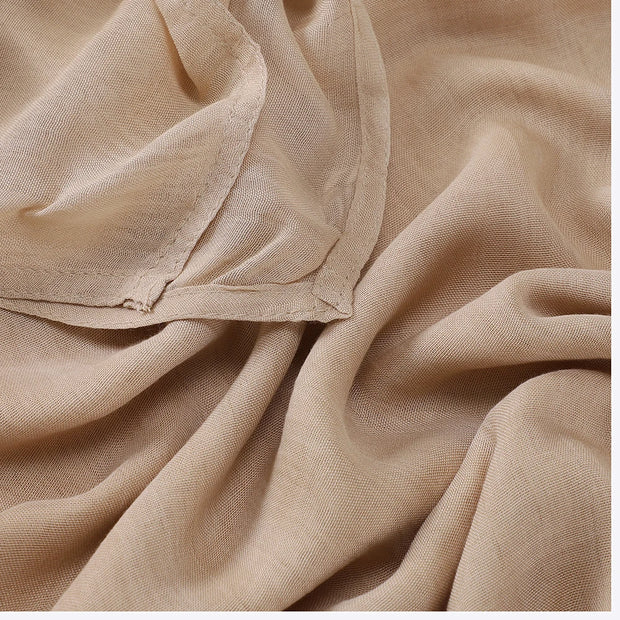 Muslim Hijabs Plain Shawls Soft Viscose Rayon Headscarf Islamic Turban