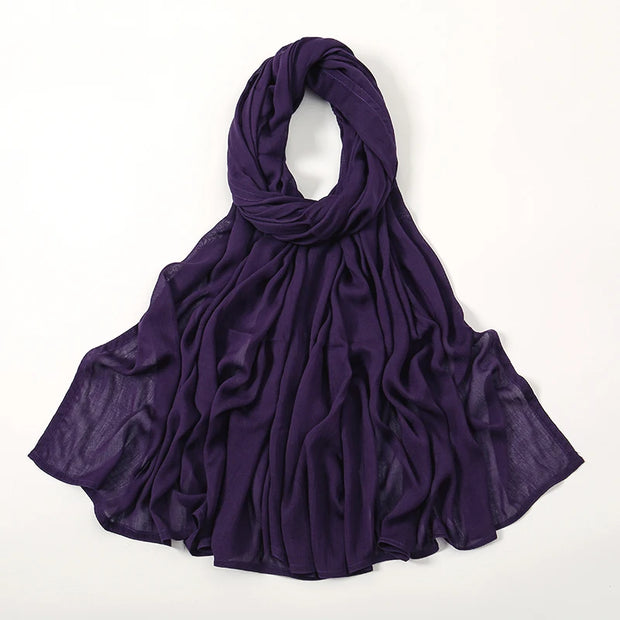 Muslim Hijab Plain Scarf Big Size Headscarf Islamic Turban
