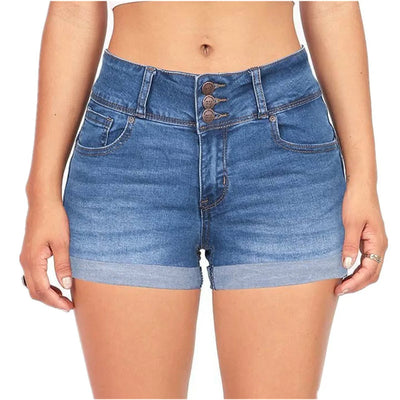 Hot Pants Summer Casual Waistband Fashion Short Blue Jeans