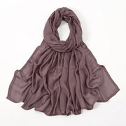 Muslim Hijabs Plain Shawls Soft Viscose Rayon Headscarf Islamic Turban