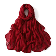 Solid Hijab Scarf Lady High Quality Wraps and Headband Islamic Turban