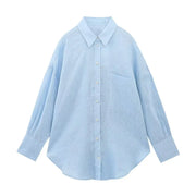 Long Sleeve Button Up Blouse Blusas Tops