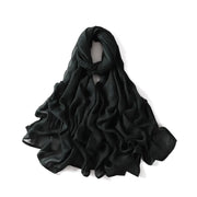 Solid Hijab Scarf Lady High Quality Wraps and Headband Islamic Turban