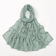 Muslim Hijabs Plain Shawls Soft Viscose Rayon Headscarf Islamic Turban