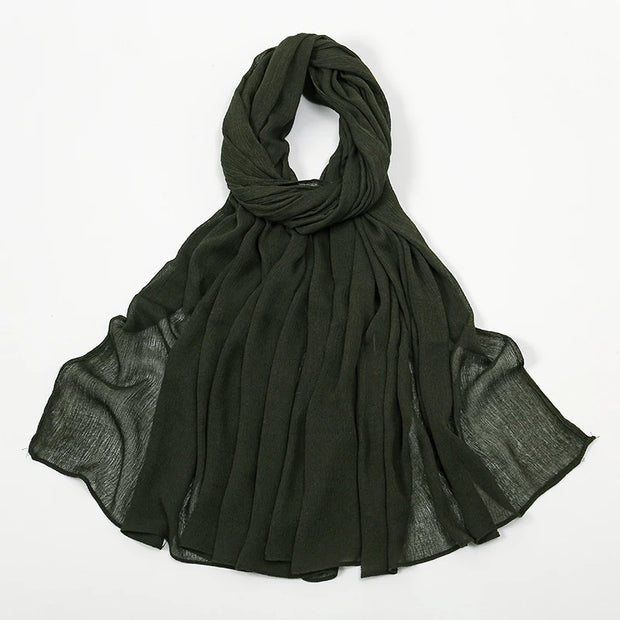 New Arrival  Hijab Women Muslim Scarf Shawls  Big Size Plain Islamic Turban