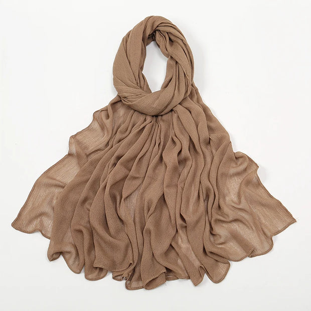 New Arrival  Hijab Women Muslim Scarf Shawls  Big Size Plain Islamic Turban