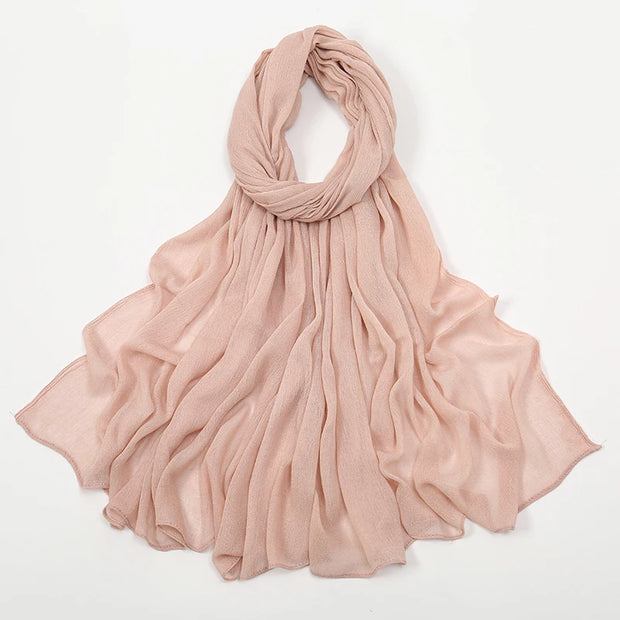 New Arrival  Hijab Women Muslim Scarf Shawls  Big Size Plain Islamic Turban