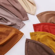 Two Pieces Muslim Hijab Set Matching Color Jersey Hijab With underscarf Shawls