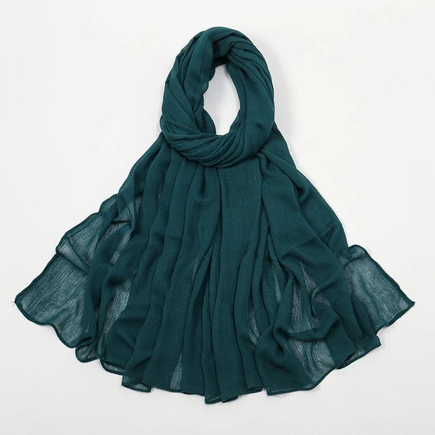 New Arrival  Hijab Women Muslim Scarf Shawls  Big Size Plain Islamic Turban