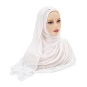 Muslim Hijabs Plain Shawls Soft Viscose Rayon Headscarf Islamic Turban