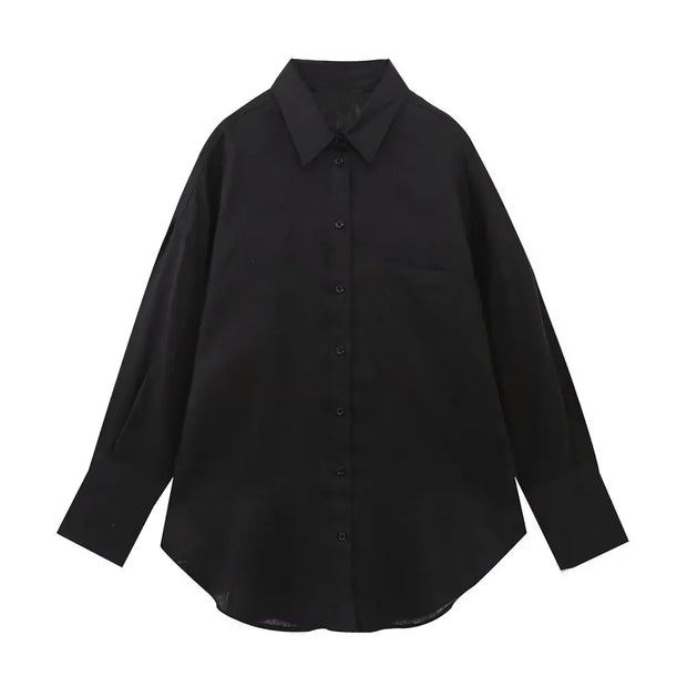 Long Sleeve Button Up Blouse Blusas Tops