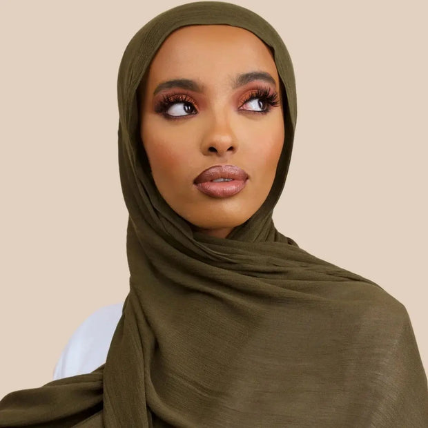 New Arrival  Hijab Women Muslim Scarf Shawls  Big Size Plain Islamic Turban