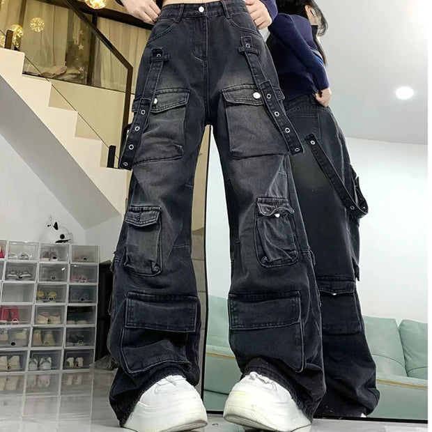 Oversize Denim Trousers Y2k 90s Vintage 2000s  Jean Pants Trashy Clothes