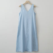 Women Fashion V neck Dress