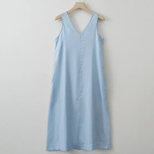 Women Fashion V neck Dress