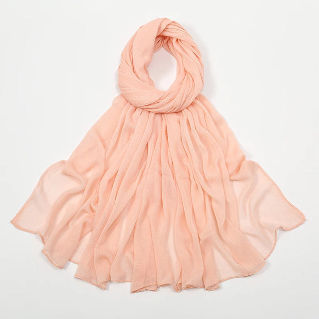 New Arrival  Hijab Women Muslim Scarf Shawls  Big Size Plain Islamic Turban
