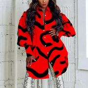 Full Sleeve High Street Wear Vestidos Robe