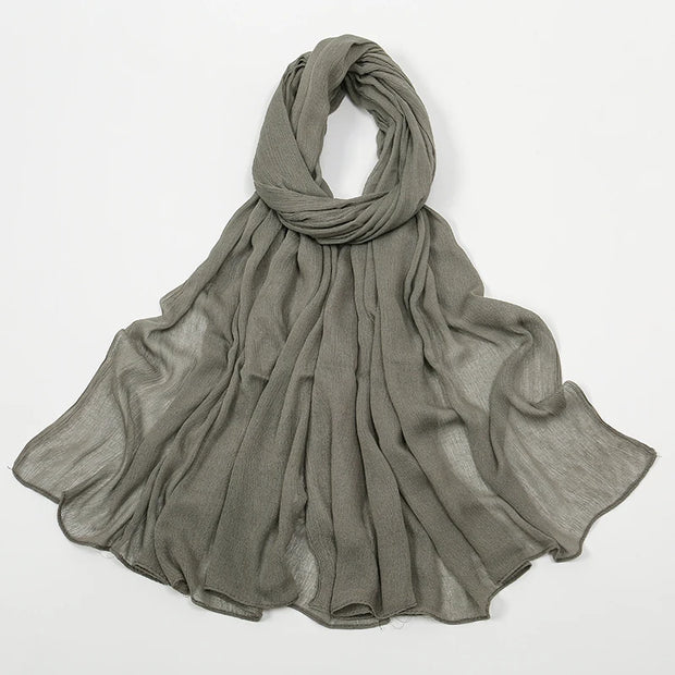 New Arrival  Hijab Women Muslim Scarf Shawls  Big Size Plain Islamic Turban