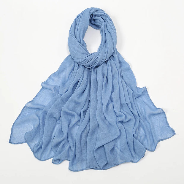 New Arrival  Hijab Women Muslim Scarf Shawls  Big Size Plain Islamic Turban