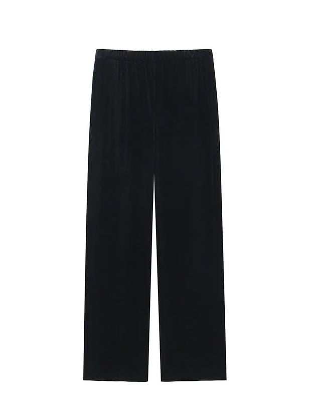 Trend Loose Drawstring Long Pants Woman Vintage Female Wide Leg Pant