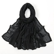 Muslim Hijabs Plain Shawls Soft Viscose Rayon Headscarf Islamic Turban