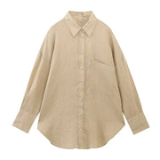 Long Sleeve Button Up Blouse Blusas Tops