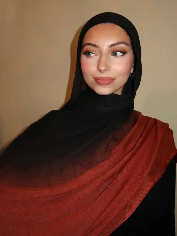 Premium Gradient Rayon Modal Hijabs Cotton Hijab Scarf islamic Turban