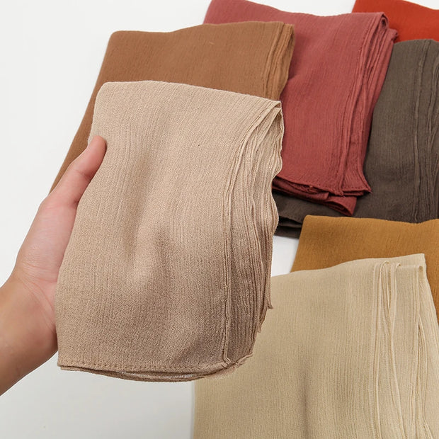 New Arrival  Hijab Women Muslim Scarf Shawls  Big Size Plain Islamic Turban