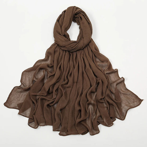 New Arrival  Hijab Women Muslim Scarf Shawls  Big Size Plain Islamic Turban