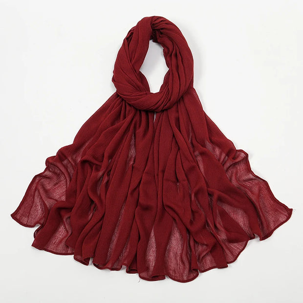 New Arrival  Hijab Women Muslim Scarf Shawls  Big Size Plain Islamic Turban