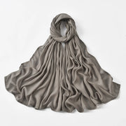 Muslim Hijabs Plain Shawls Soft Viscose Rayon Headscarf Islamic Turban
