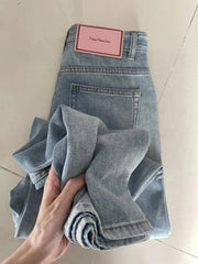 Waist Loose Denim Pants Streetwear Fashion Trashy Long Skater Trousers