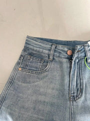Waist Loose Denim Pants Streetwear Fashion Trashy Long Skater Trousers