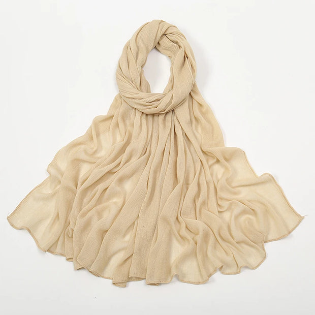 New Arrival  Hijab Women Muslim Scarf Shawls  Big Size Plain Islamic Turban