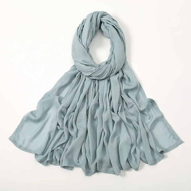 Muslim Hijab Plain Scarf Big Size Headscarf Islamic Turban