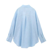 Long Sleeve Button Up Blouse Blusas Tops