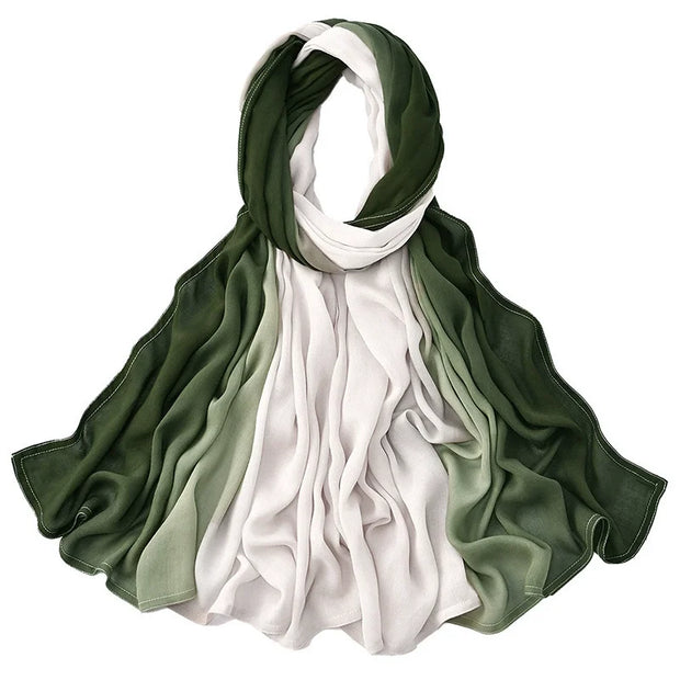 Premium Gradient Rayon Modal Hijabs Cotton Hijab Scarf islamic Turban