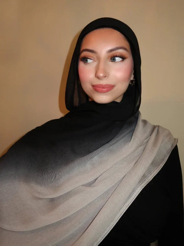 Premium Gradient Rayon Modal Hijabs Cotton Hijab Scarf islamic Turban