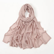 Muslim Hijabs Plain Shawls Soft Viscose Rayon Headscarf Islamic Turban