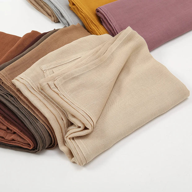 Muslim Hijab Plain Scarf Big Size Headscarf Islamic Turban