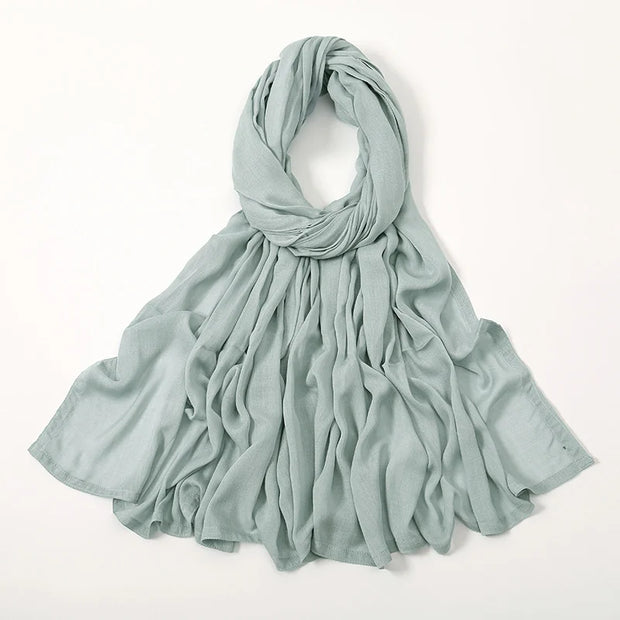 Muslim Hijab Plain Scarf Big Size Headscarf Islamic Turban