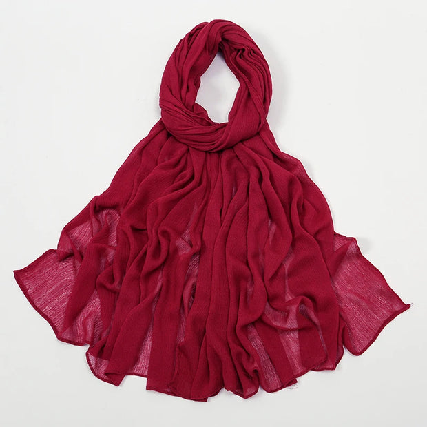 New Arrival  Hijab Women Muslim Scarf Shawls  Big Size Plain Islamic Turban