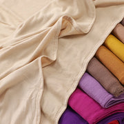 Two Pieces Muslim Hijab Set Matching Color Jersey Hijab With underscarf Shawls