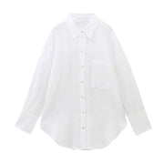 Long Sleeve Button Up Blouse Blusas Tops