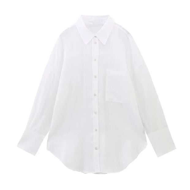 Long Sleeve Button Up Blouse Blusas Tops